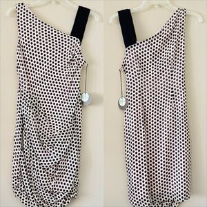 NWT Anthropologie Eva Franco Olympia Silk Dress Coco Dots Size 4